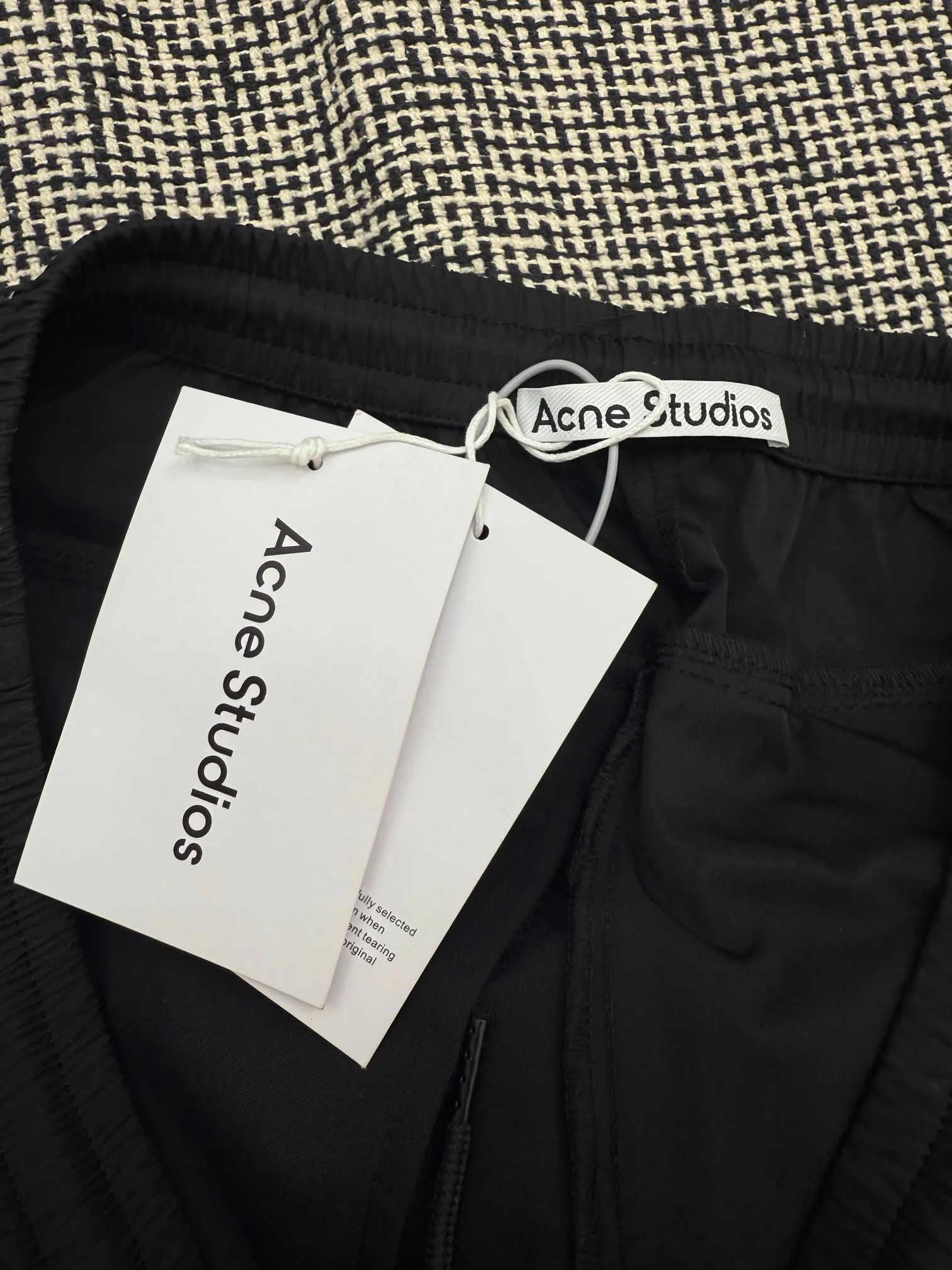 Acne Studios contrasting color patchwork embroidered drawstring trousers 46/48/50/52